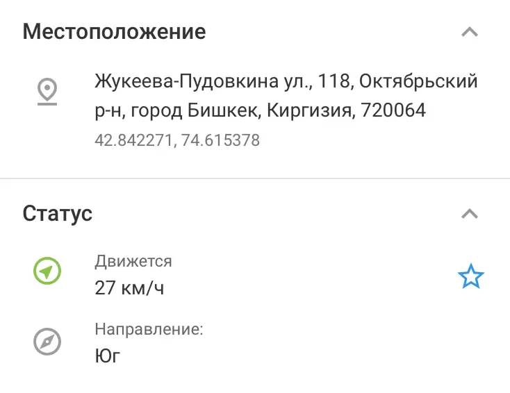 Маршруты транспорта на карте